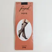 FOGAL Pois Knee-High Socks Black L Large