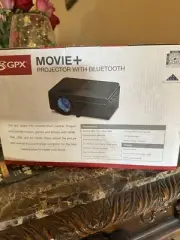 GPX Movie+ Projector with Bluetooth, up to 150" screen size