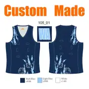 Custom Sublimated Unisex Netball Singlets Breathable Game Clothing Teamwears 105