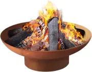 70Cm Fire Pit Portable Camping Backyard Garden Firepits Bowl