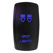 On/off Blue Spot Lights Rocker Switch LED backlit for auto and Boat[5361A10]