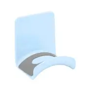 1 Pcs Headphone Stand Holder, Under Desk Headset Holder, Blue(Wall-mounted)