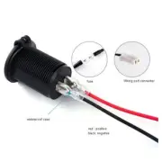 60cm 12V/24V Power Socket Motorbike Car Motorcycle Cigarette Lighter Power