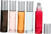 DEARMAMY 10Pcs Bottle Refillable Subpackage Containers Portable Leak Design for Essential Oils Perfumes and More