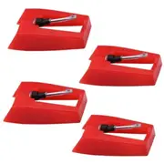 Nevenka 4 Pack Ruby Record Player Needle Turntable Stylus Replacement for ION Jenson Crosley Victrola Sylvania