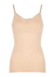 Hanro Seamless Almond Padded Cotton top - Beige - XS XS
