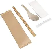 AIMALL 100PCS Disposable Wooden Chopstick Set – Restaurants, Takeaways, Fast Food, and Catering Events