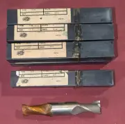 Lot of 7 NEW M42 Addison HSS End Mills 1" 2 flute 1" shank Double Ended (A-8)