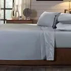 Royal Comfort 250TC 100% Organic Cotton 4 Piece Sheet Set Double Graphite N/A
