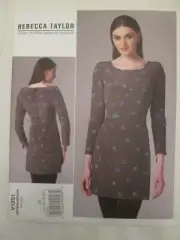 Vogue 1251 Rebecca Taylor American Designer Lined Fitted Dress Pattern 14-20