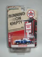 1/64 Greenlight 1970 Datsun 240Z Caltex #8 Diecast Model Car White Blue 41050E
