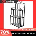 Plant Stand Mosaic Pattern Display Black White 115cm Garden Decor 1133