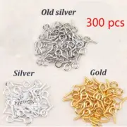 Sheep Eyes Nail Screw - Small Pins Eyelets Hooks Tiny Beaded Pendant Screw 300PC