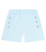 [Balmain Kids] Balmain Kids Cotton jersey shorts Y 10 blue