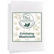 Natural Elephant Exfoliating Washcloth Scrubber Towel Pearl White