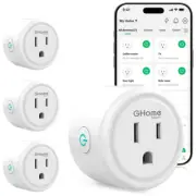 GHome Smart Plug WiFi Compatible with Alexa Google Home Smart Remote Control App
