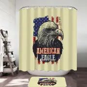Cool Worn Our American Bald Eagle Shower Curtain