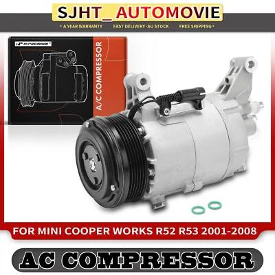 AC Compressor for Mini R52 R50 R53 Cooper S Works 1.6L W10 B16 A W11 B16 A 12V (for: Mini)