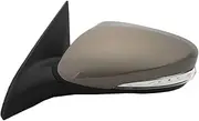 Compatible For Changan Eado XT 12-17 Side External Rearview Rear View Mirror Assembly Assy INCL Lens Signal Light Shell Frame Cover Holder(Hatchback Gold Left)