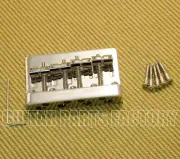 BB-0013-N Heavy Duty 4-string Bass Bridge 5-hole Mount Nickel