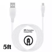 5ft White For Sony Playstation 4 PS4 Controller Micro 5Pin USB Charging Cable