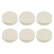 6pcs Wool Felt Polishing Pads 1 Inch Buffing Wheel Polish Pad Flocking Back