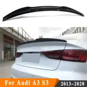 Gloss Black Rear Trunk Spoiler Wing Fit For Audi A3 8V S3 RS3 SEDAN 2013-2020 (for: Audi)