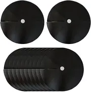 Generic 12 Pieces Tree Mulch Ring Tree Guard Heavy Duty Tree Disc Plant Cover Black Weed Barrier Fabric Mulch Mat for Landscaping, Diameter 62 cm