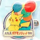 Rare #025 Pikachu ANA’s Cabin attendant Badge model 1999 Pokemon Jet Promo Japan