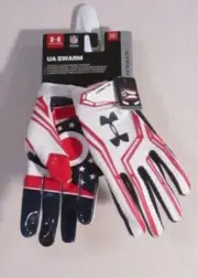 NWT Under Armour Mens UA Swarm State Pride LE Football Gloves M Multi-Color $50