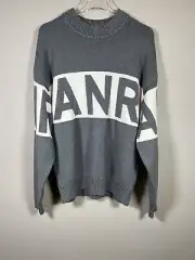 Alp n Rock Logo Sweater Womens Size M Heather Grey Spellout Ski Athleisure New