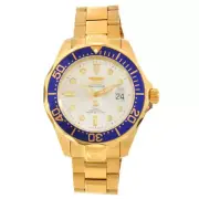 Invicta 13872 Men's Grand Diver Automatic Silver Dial Gold Tone Steel Dive Watch