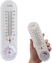Outdoor/Indoor Thermometer Hygrometer,Temperature Humidity Gauge Meter with Celsius/Fahrenheit,Humidity Monitor,for Patio Field Cellar Garden Humidors Greenhouse Closet