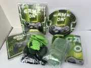 game on Video game Party tableware set Dessert Plates, Banner Balloons Party Box