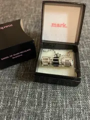 Mark By Avon Barrel of Glam Necklace Silvertone NIB