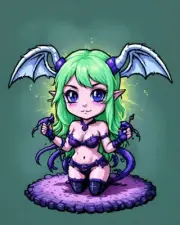 SUNA NFT 1/1 TRADING CARD From Collection: CHIBI SUCCUBUS