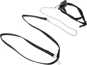 SUPVOX 3pcs Pet Training Leash Bearded Dragon Leash Pet Harness Slip Leash Tortoise Leash and Harness Bearded Dragon Pet Small Animal Harness Reptiles Pet Traction Rope Reptichip Black