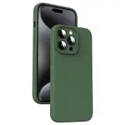 For iPhone 13 Microfiber Liquid Silicone Shockproof Phone Case - Black