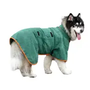 Hook & Loop Fastener Design Dog Bathrobe