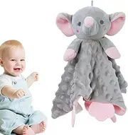 Security Blanket, Soft Lovey Security Blankets for Kids, Plush Kids Snuggle Toy, Unisex Kids Lovey for Kids, Boys, Girls