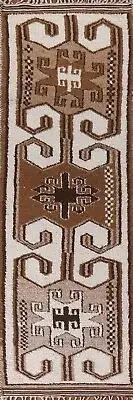 Plush Wool Natural Dye Turkish Handmade Anatolian Rug Runner 3' 6" x 13' 3"