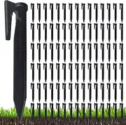 Perimeter Wire Pegs, Lawn Pegs with Edge Wire, Garden Tent Stakes 100 Pieces | Lawn Tent Pegs, Lawn Mower Pegs, Landscape Edging Pegs