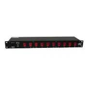 Pro X X-PC10USB 10 Outlet AC Switch Panel & Power Conditioner w/USB Charging