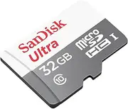 Sandisk SDSQUNS-032G-GN3MN Ultra 32GB 80MB/s UHS-I Class 10 microSDHC Card, Black