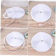 IWOWHERO Non Adhesive Loop Fastening Tape Roll White Hook and Loop Strip for Domestic and Industrial Use Lightweight and Strong Stickiness