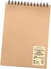 FOMIYES Journal Notebook Spiral Binding B5 Size Inner Blank Paper for Writing Sketching Random Color