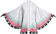Haydory Women Kochou Shinobu/Agatsuma Zenitsu/Rengoku Kyoujurou Cloak Cosplay Costume Kimono Cape Robe Halloween Suit Adult