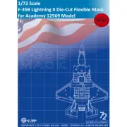GALAXY D72005 1/72 F-35B Lightning II Flexible Mask for Academy 12569 Model