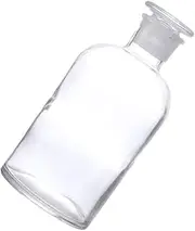 Alipis 1Pc Small Mouth Glass Bottle with Scale Laboratory Chemicals Storage High Transmittance and Heat Resistance for Accurate Measurement of Liquids and Powders
