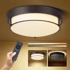 24W LED Flush Mount Ceiling Light with Night Light Function, Dimmable and Col...